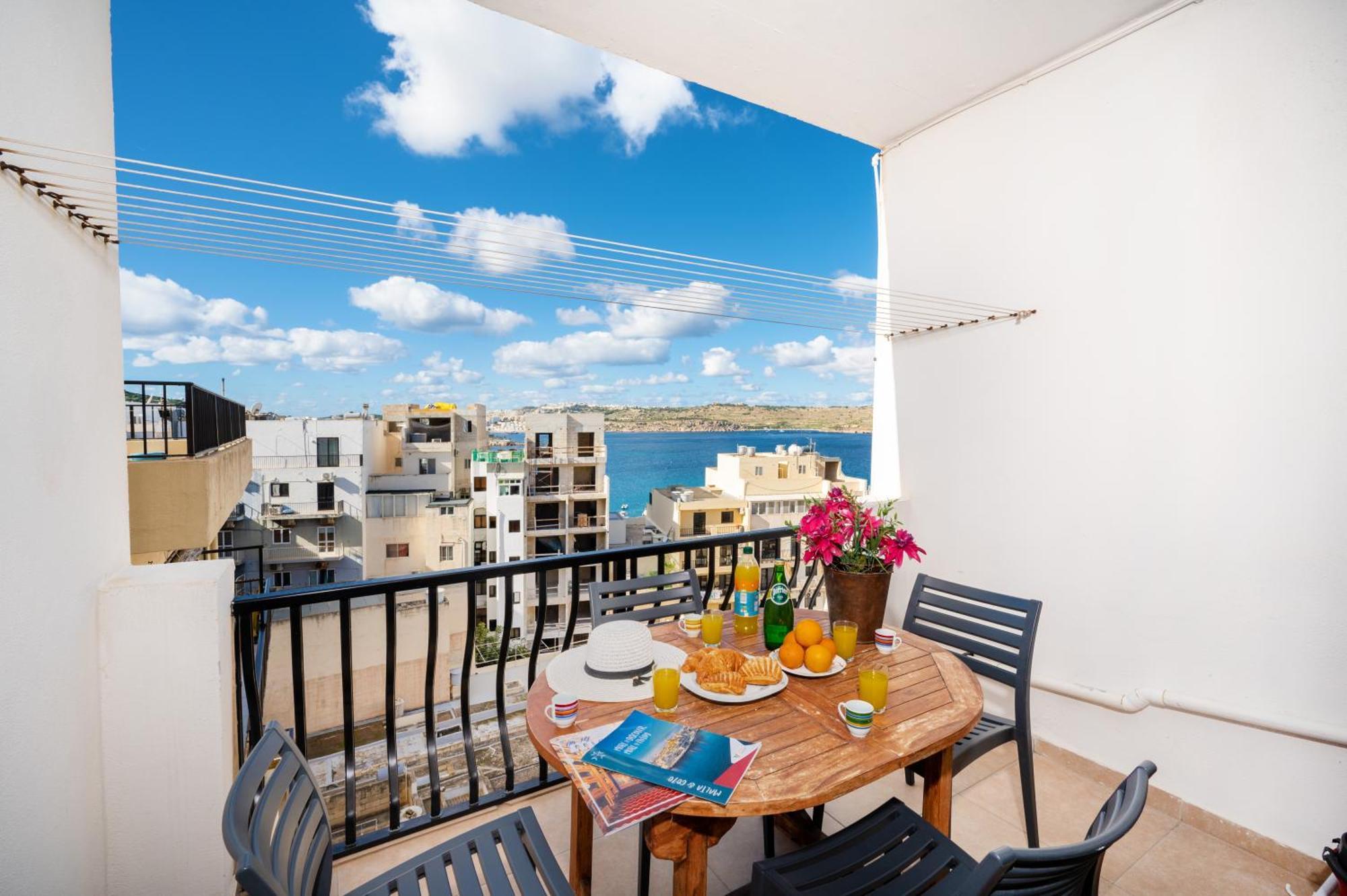 סיינט פול ביי Seashells Apartments With Terrace, Just Off The Seafront In Bugibba - By Getawaysmalta מראה חיצוני תמונה